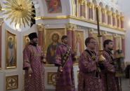 Преосвященнейший Мстислав, епископ Тихвинский и Лодейнопольский, совершил Божественную Литургию в пос. Паша
